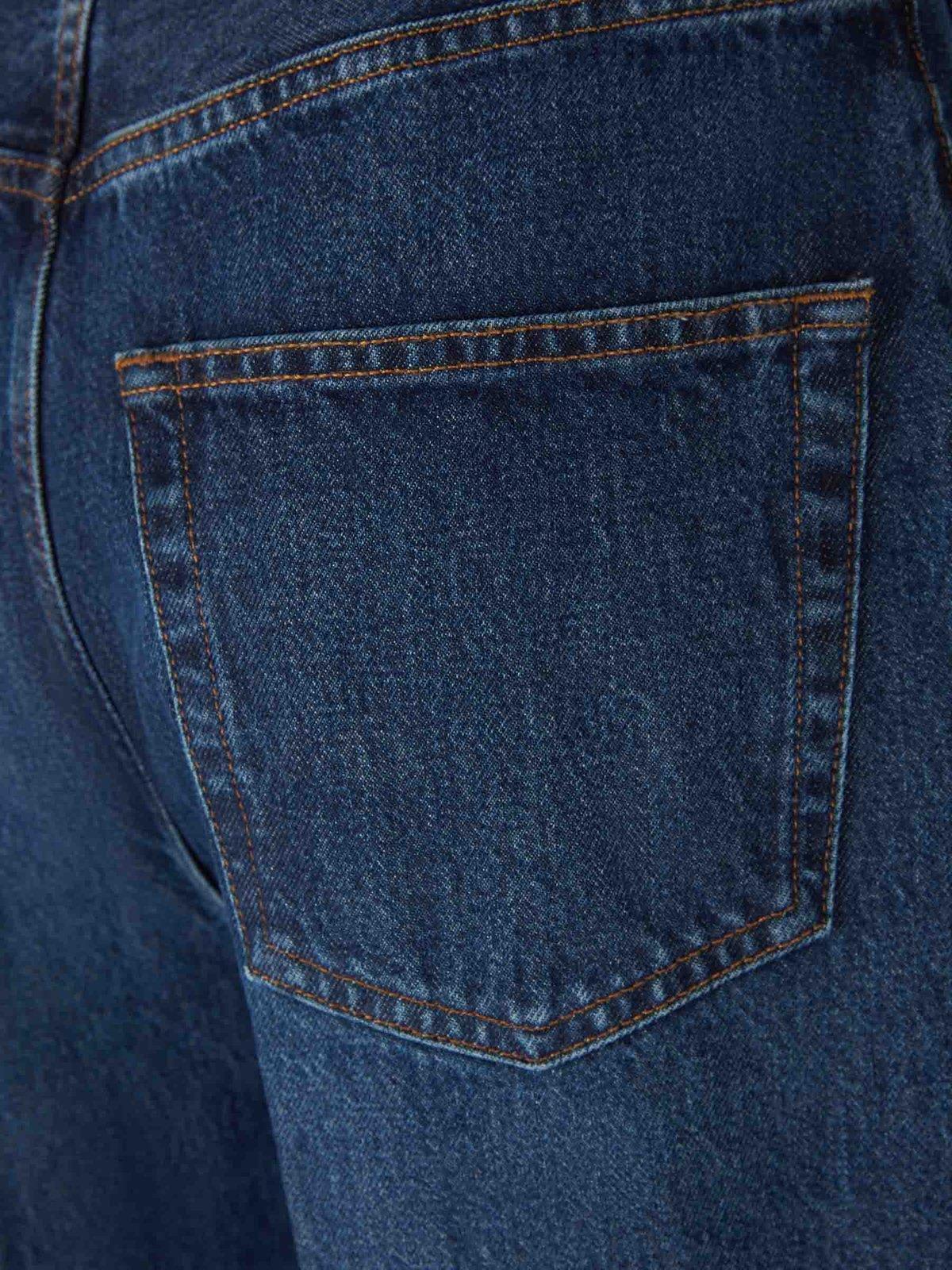 TOTÊME Organic Cotton Tapered Jeans In Blue Product Image