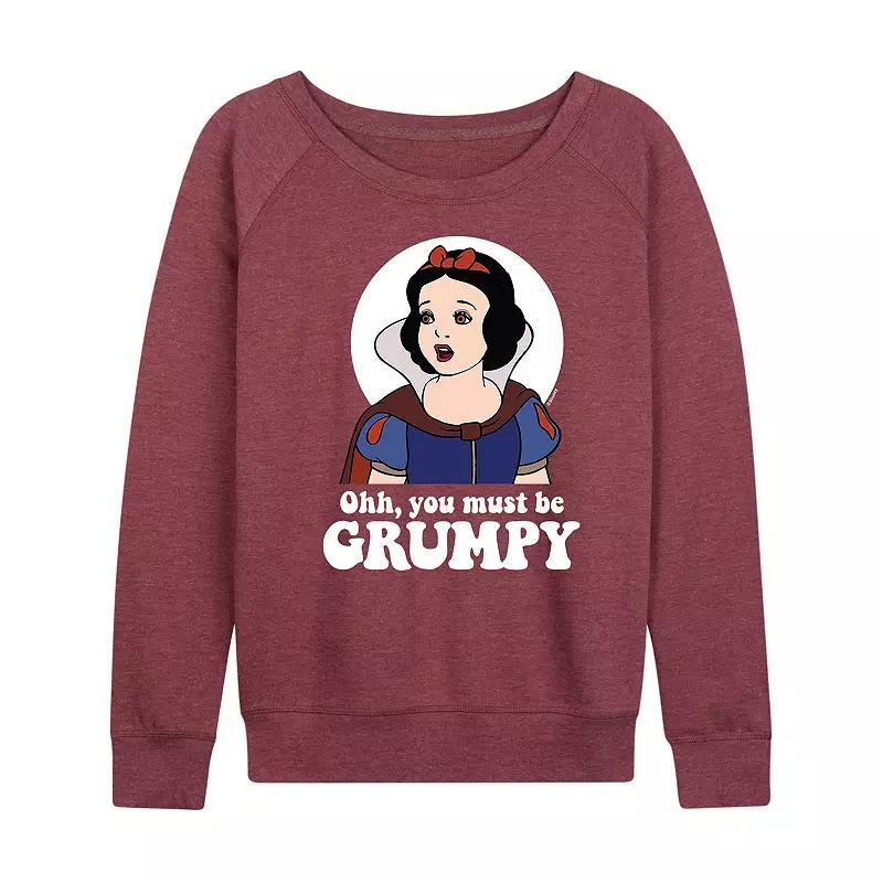 Disneys Snow White and the Seven Dwarfs Womens Grumpy Lightweight French Terry Sweatshirt, Girls Product Image