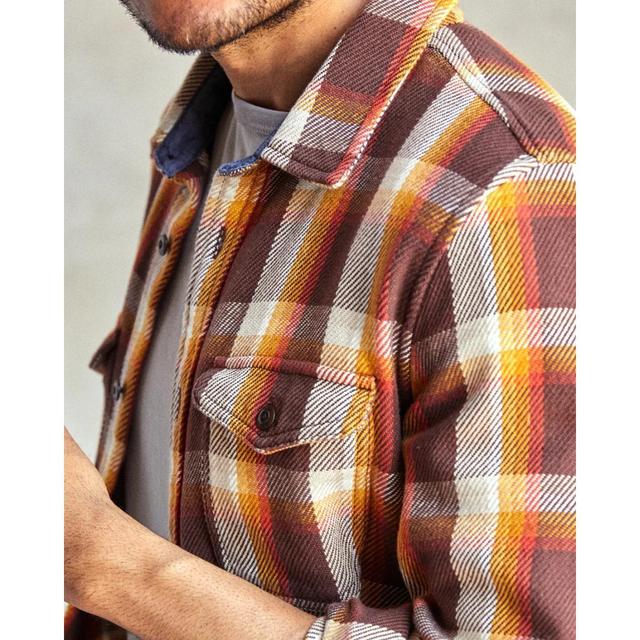 Blanket Shirt Dark Roast Nostalgic Plaid Product Image