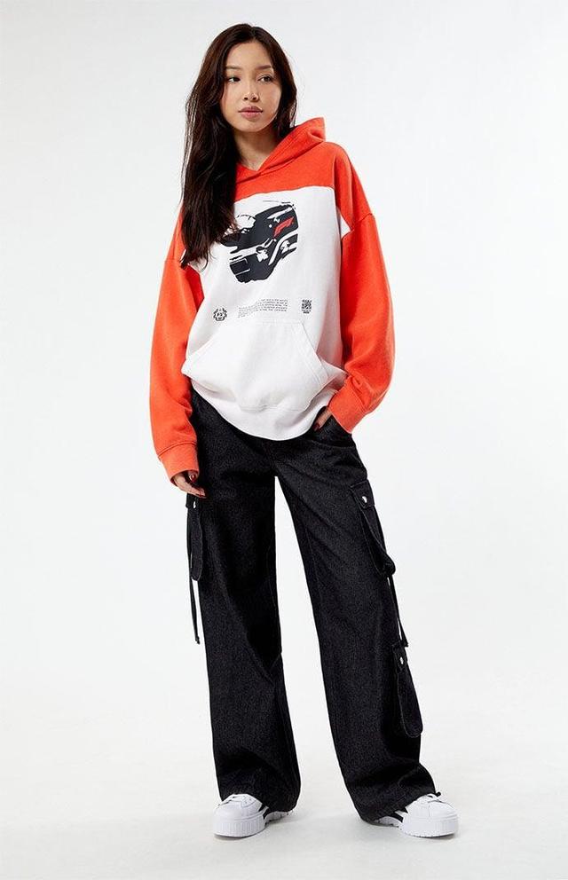 Formula 1 Womens x PacSun Eco Classic Colorblock Hoodie - Red Product Image