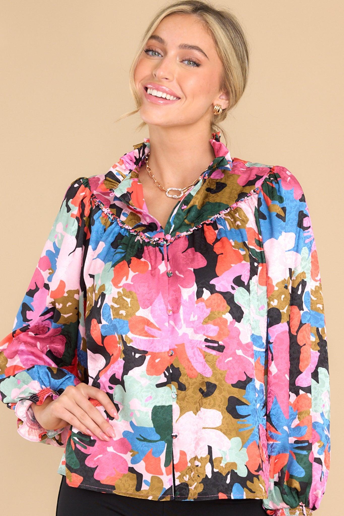 Wells Art In Bloom Max Floral Print Top Product Image