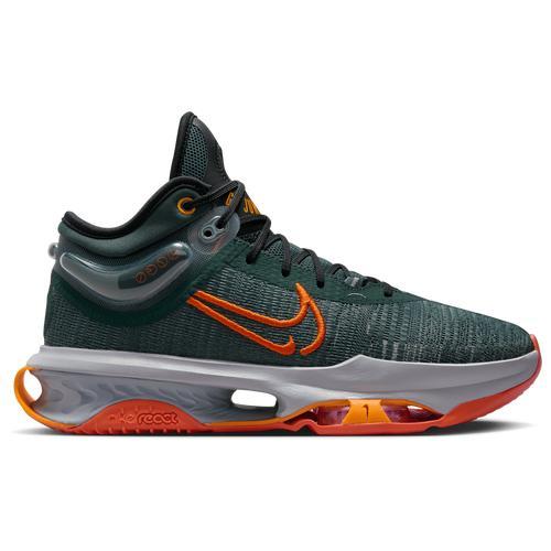 Nike Mens Nike Zoom G.T. Jump 2 - Mens Basketball Shoes Vintage Green/Safety Orange/Black Product Image