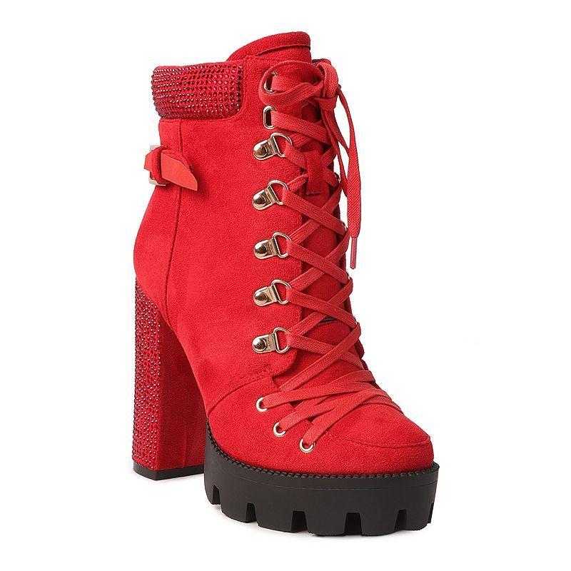 Womens birch block heeled ankle boots Product Image