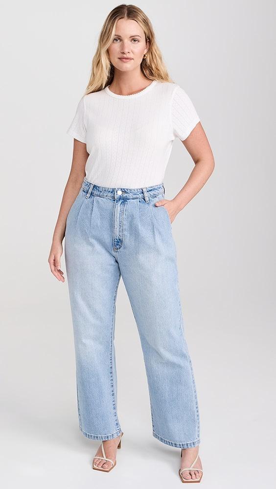 Rolla's Chloe Pleat Denim Jeans | Shopbop Product Image