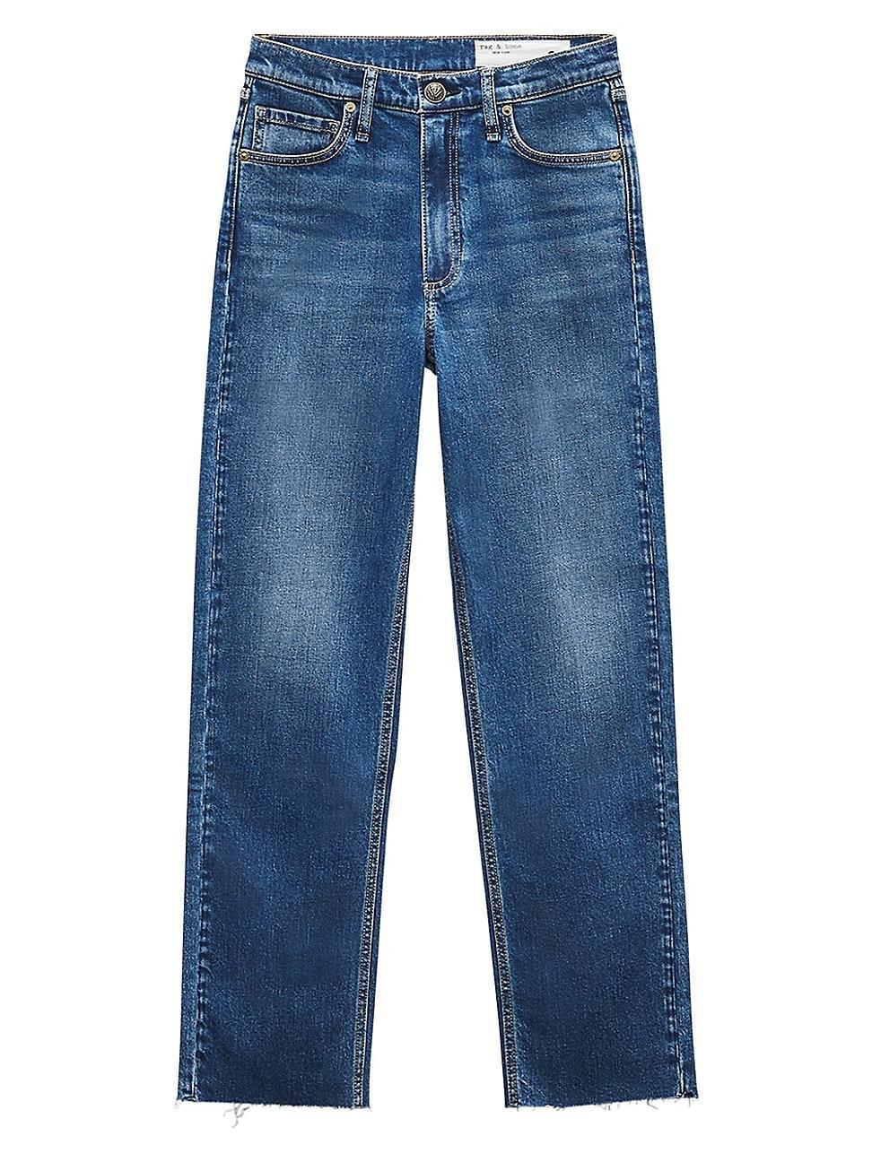 Womens Harlow Denim Wide-Leg Jeans Product Image