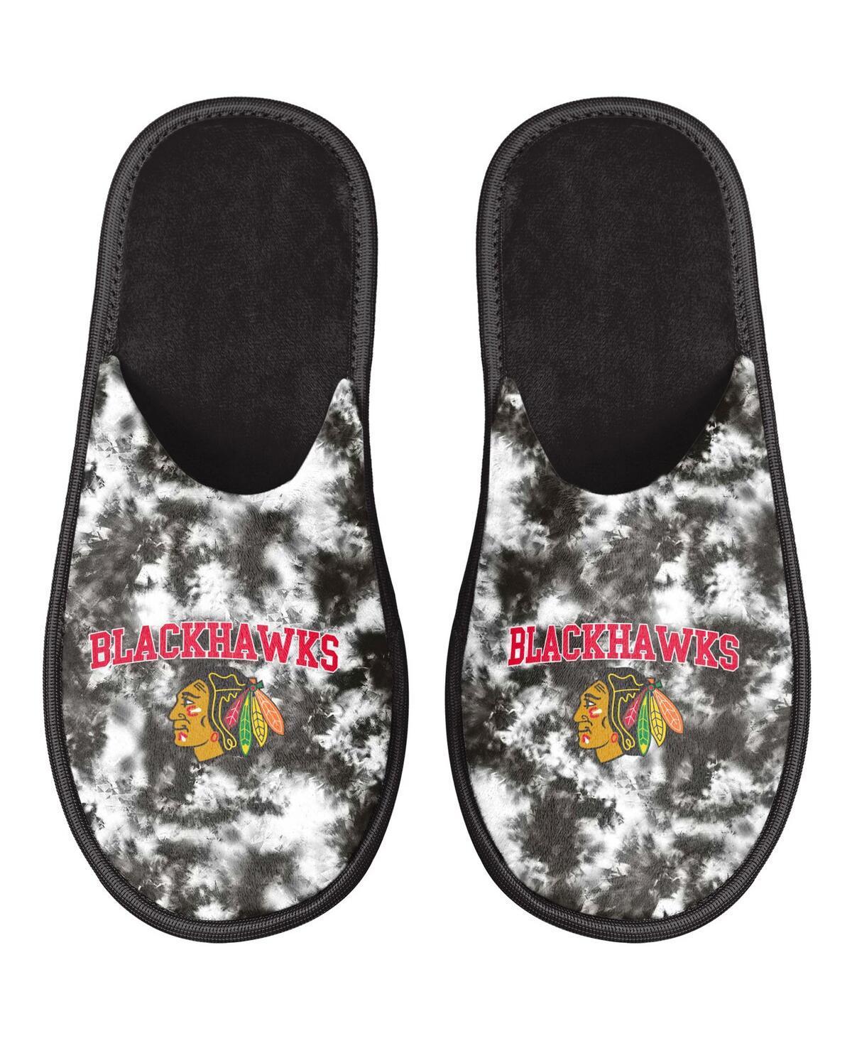 Womens FOCO Chicago Blackhawks Iconic Logo Scuff Slippers Product Image