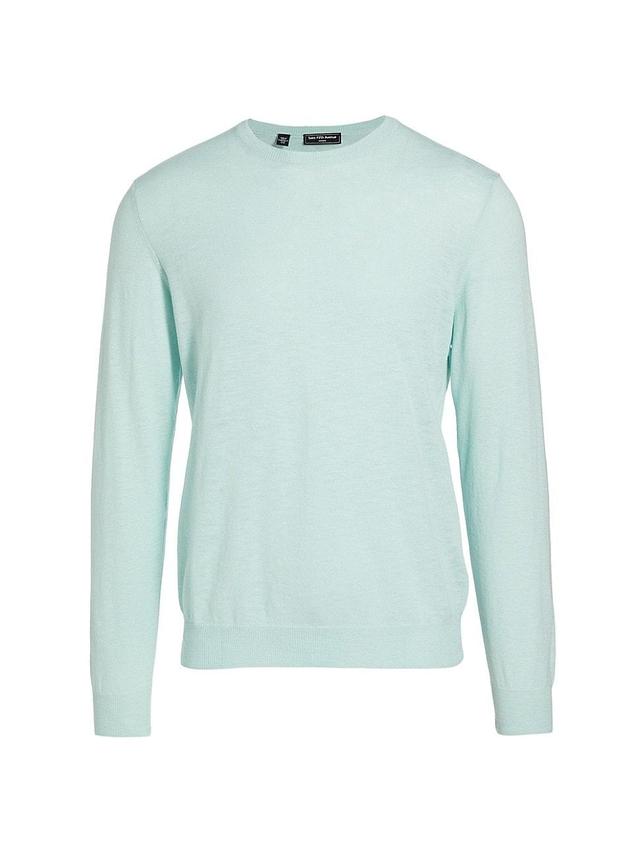 Mens Cotton Slim-Fit Crewneck Sweater Product Image