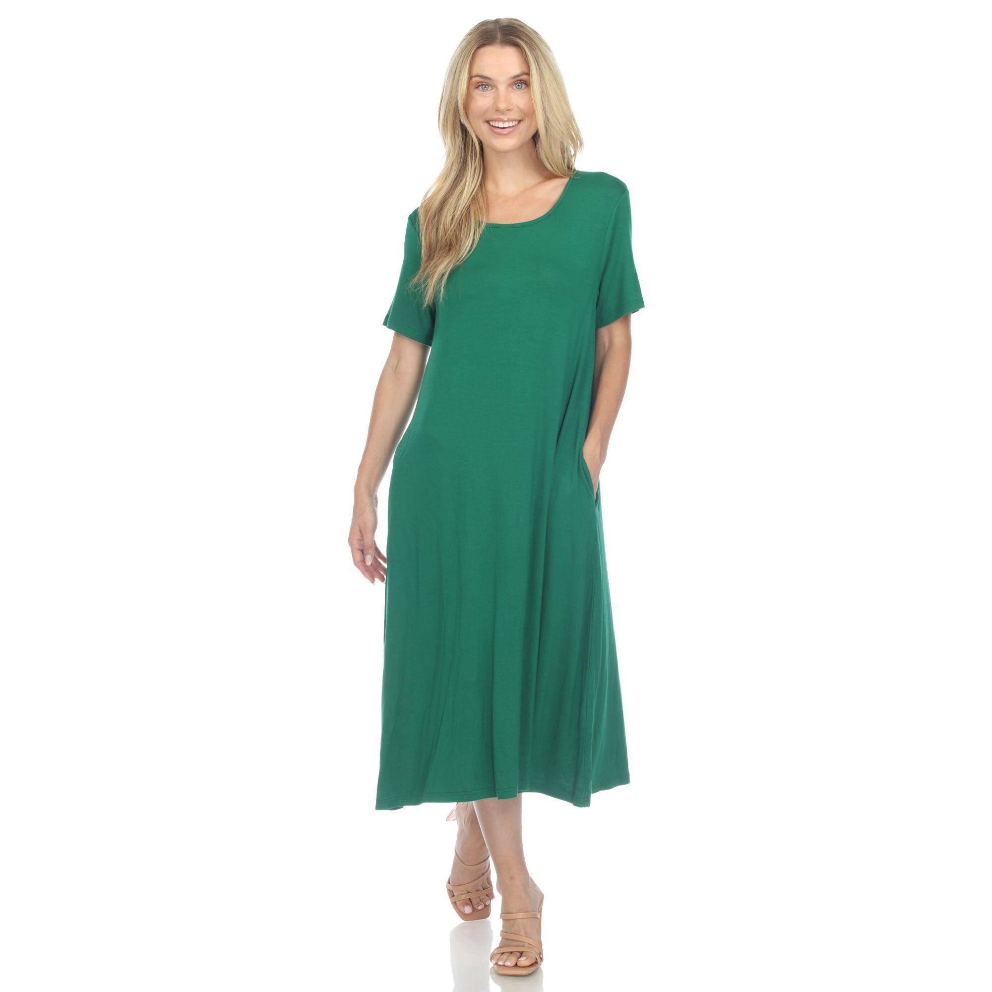 Short Sleeve Midi Dress Product Image