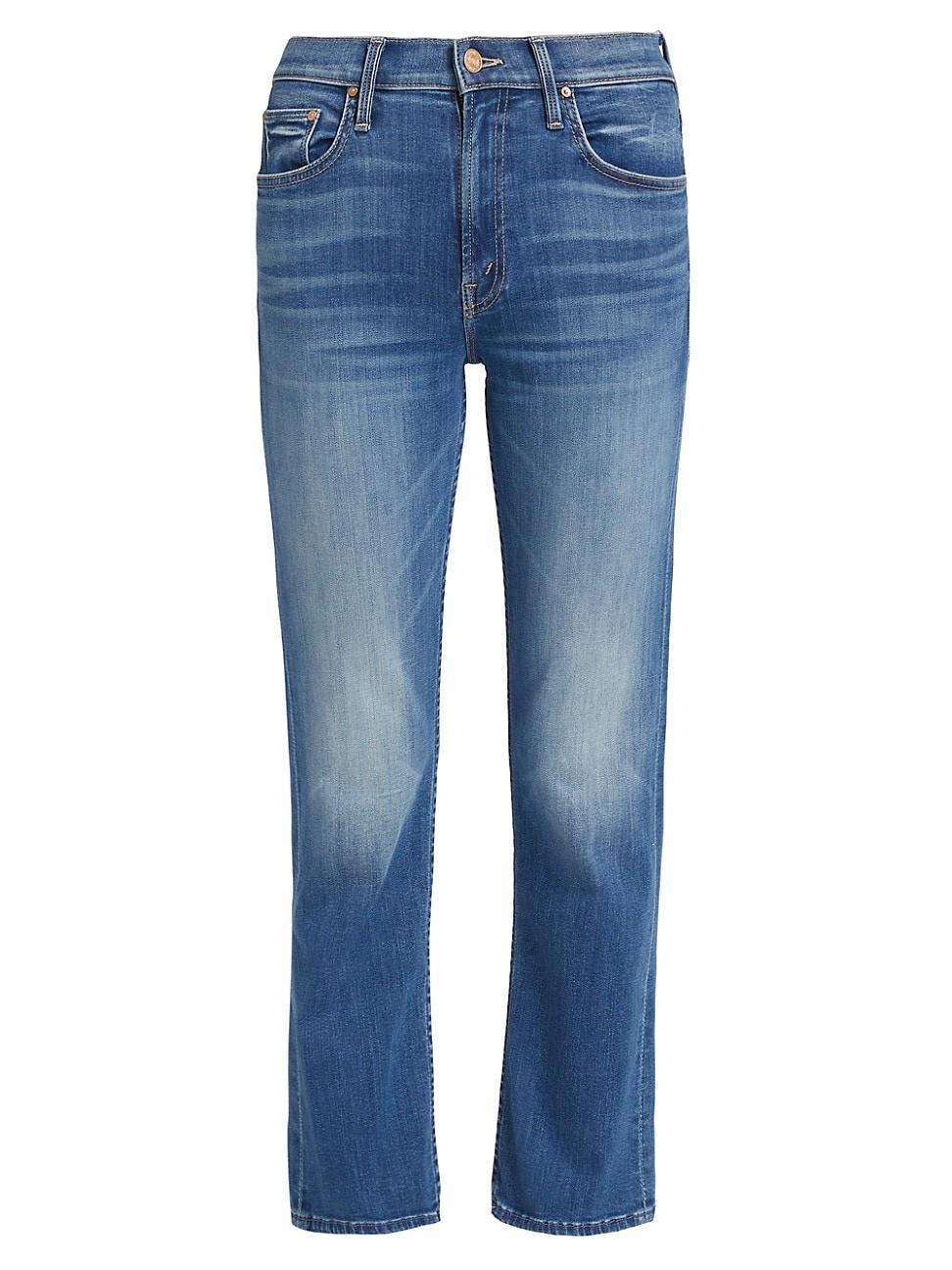 Womens The Mid Rise Rider Ankle Crop Jeans Product Image