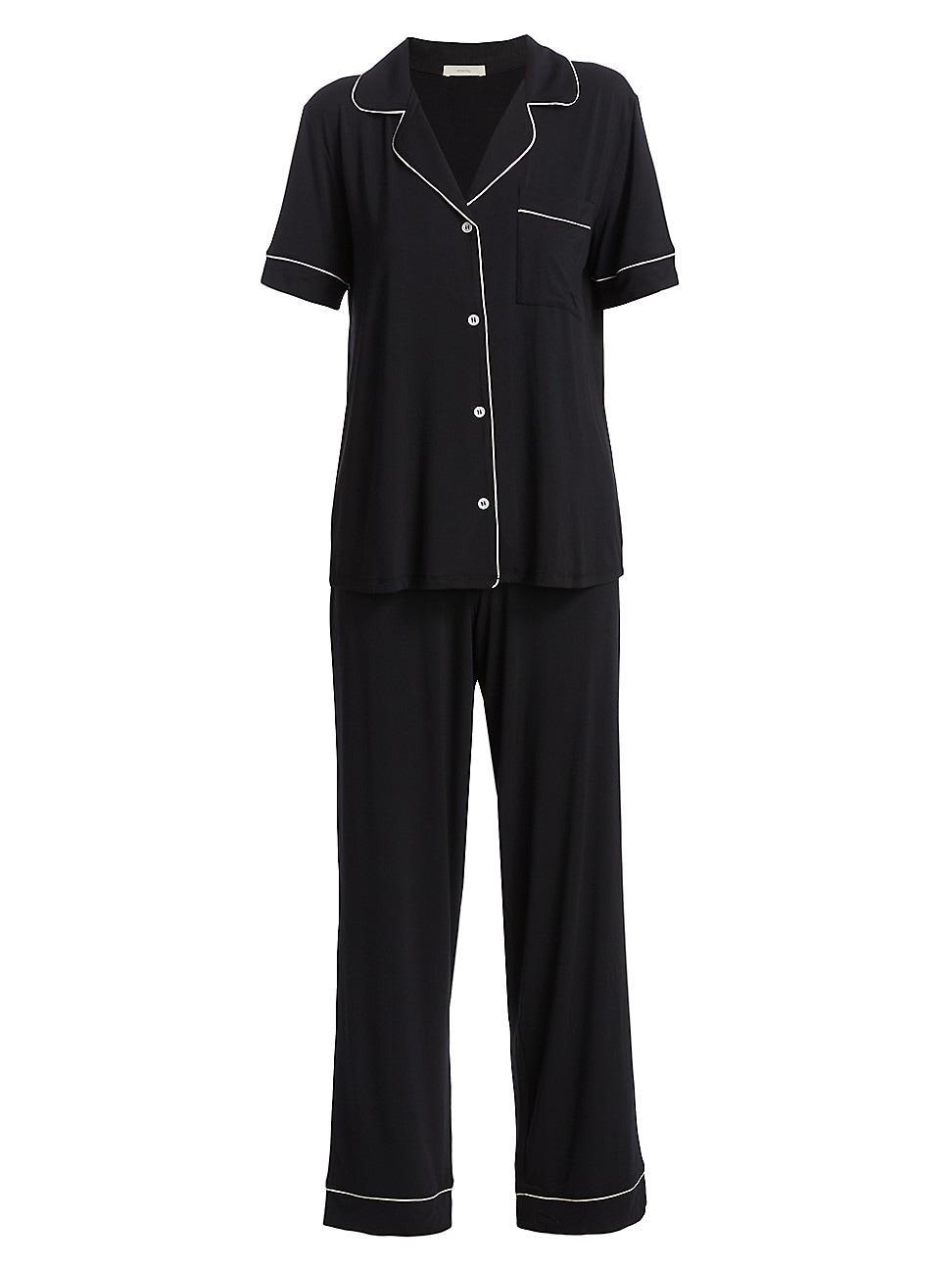 Womens Gisele Short-Sleeve Top & Pants Pajama Set Product Image