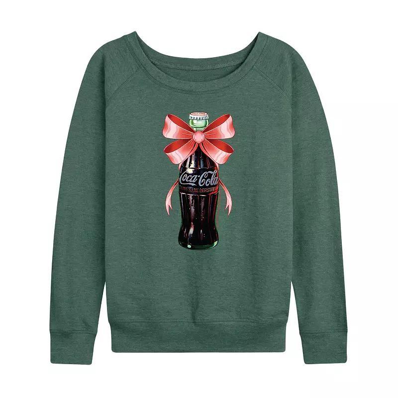 Womens Coca-Cola Bottle Bow Lightweight French Terry Sweatshirt Product Image