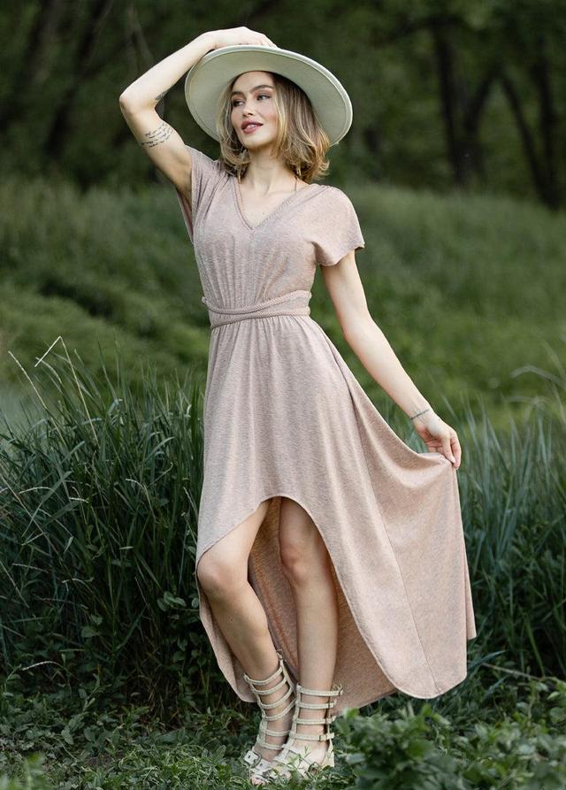 Novalie Dress in Heather Desert Shell Product Image