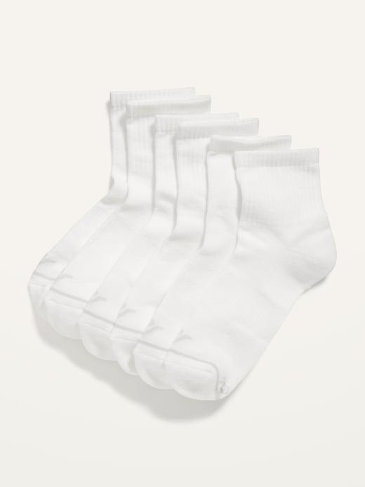 3-Pack Athletic Quarter Crew Socks for Women Product Image