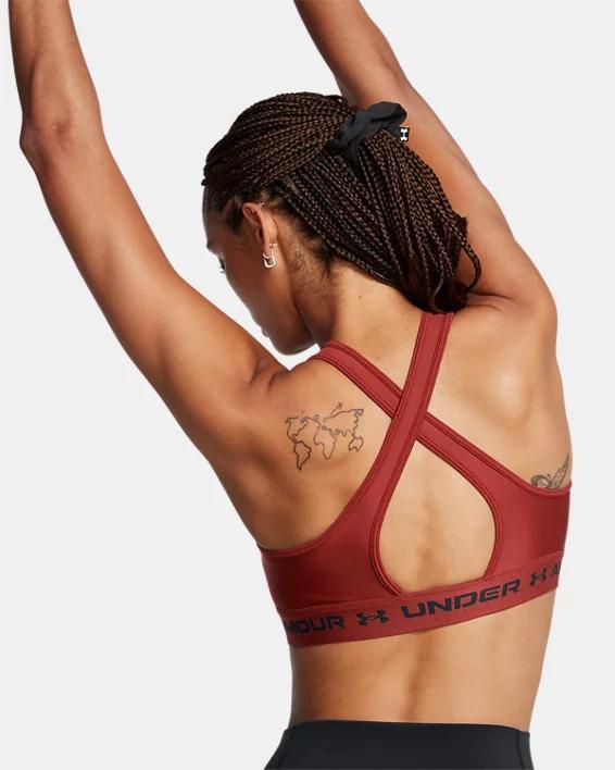 Women's Armour® Mid Crossback Sports Bra Product Image