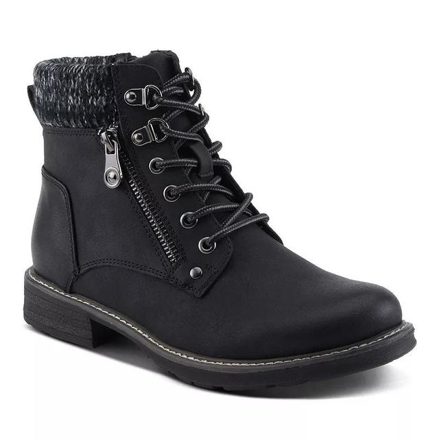 Patrizia Jadelyn Womens Heeled Knit Collar Ankle Boots Product Image