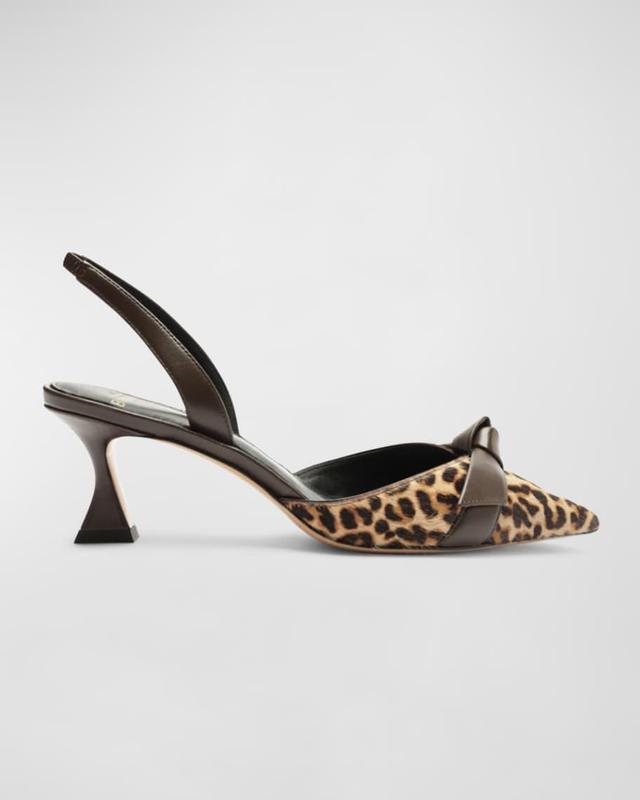 Clarita Bell Leopard Bow Halter Pumps Product Image