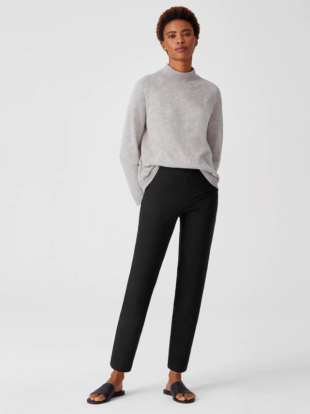 EILEEN FISHER Washable Stretch Crepe High Waisted Pantfemale Product Image