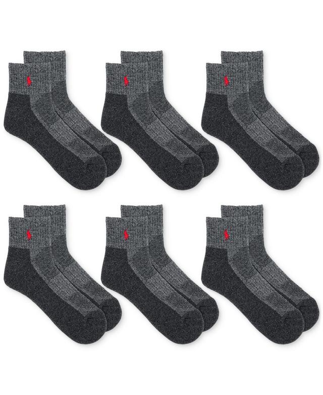 Polo Ralph Lauren Mens 6-Pk. Performance Red Pony Quarter Socks Product Image