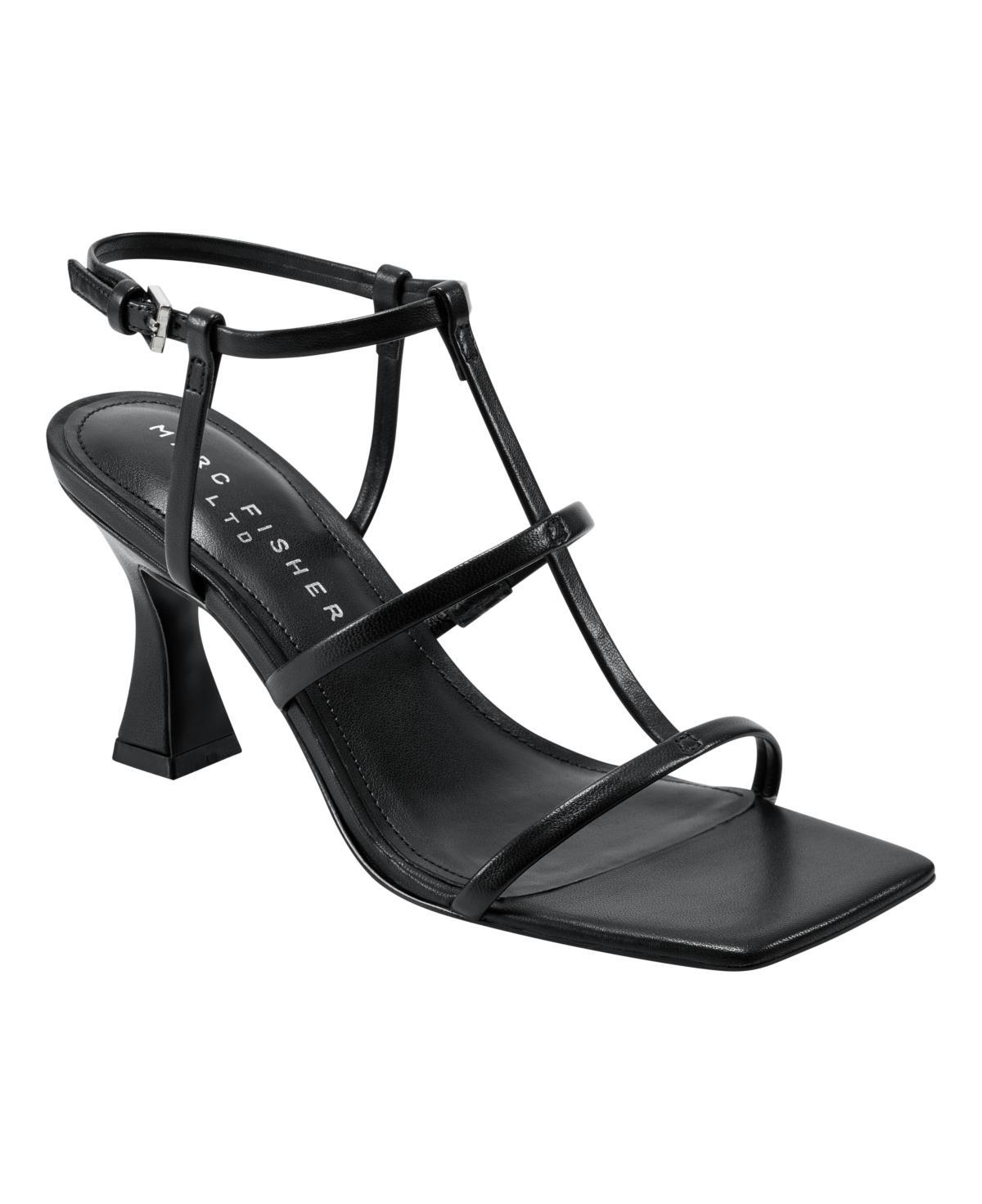 Marc Fisher Ltd. Womens Dennie Square Toe Strappy Mid Heel Sandals Product Image