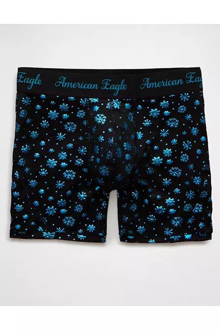 AEO Mens Metallic Snowflake 6 Flex Boxer Brief Mens Product Image