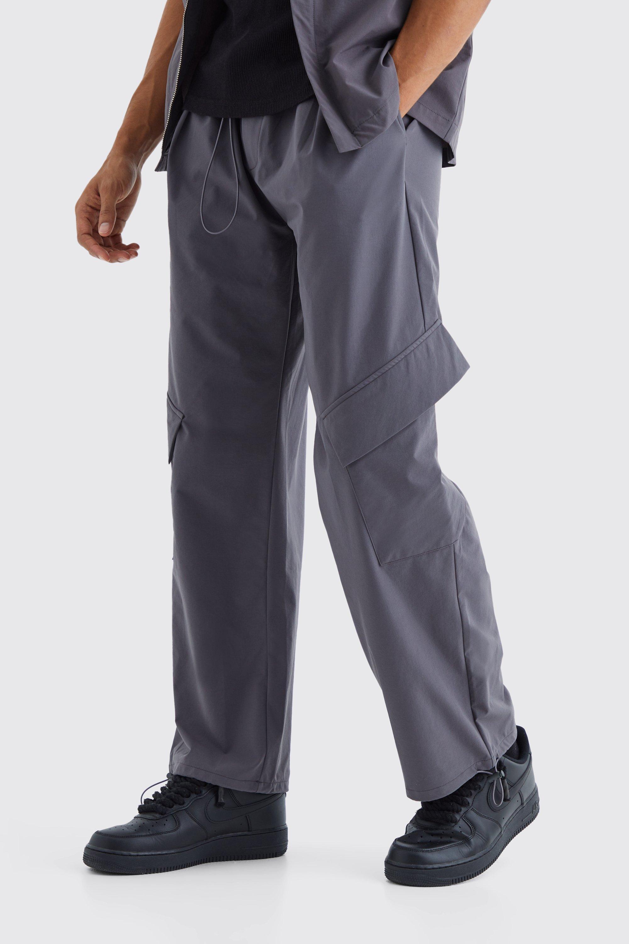 Elasticated Waist Technical Cargo Pants | boohooMAN USA Product Image