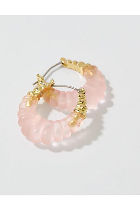 Aerie Matte Croissant Hoop Earrings Women's Product Image