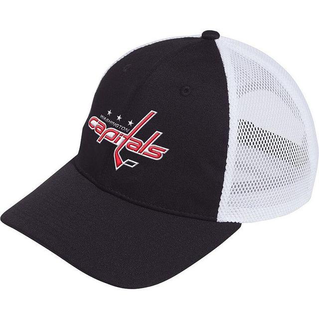 Mens adidas Washington Capitals Color Pop Trucker Adjustable Hat Product Image