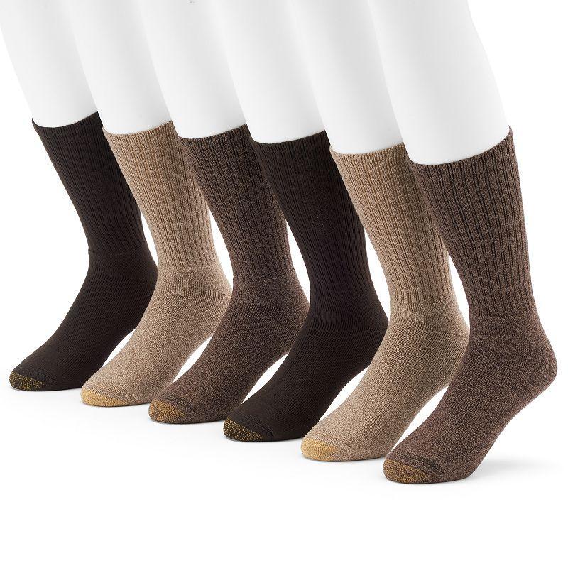 Mens 6-Pack Casual Harrington Socks Product Image