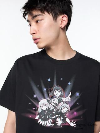 Mens Oshi No Ko(Short-Sleeve Graphic T-Shirt) Black XS UNIQLO US Product Image