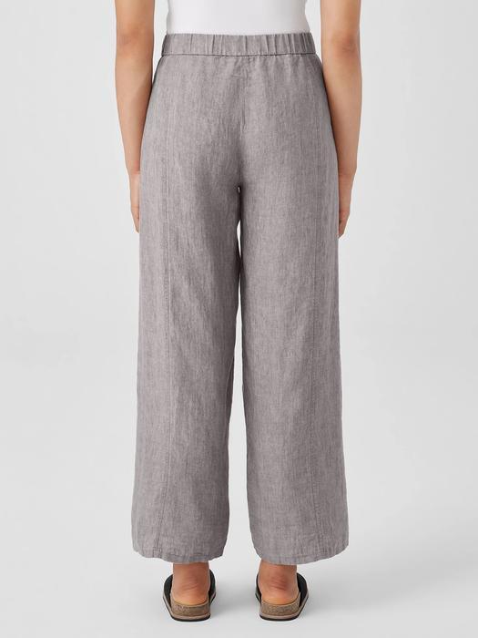 Washed Organic Linen Délavé Wide Trouser Pant Product Image