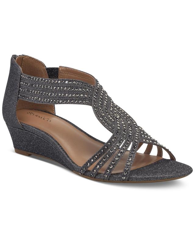 Style & Co Womens Ginifur Embellished Strappy Wedge Sandals, Created for Macys Product Image