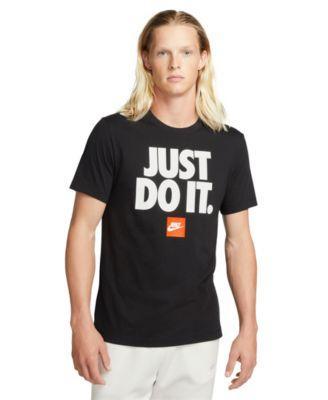 Nike Mens Sportswear Relaxed-Fit Just Do It Logo Graphic T-Shirt Product Image