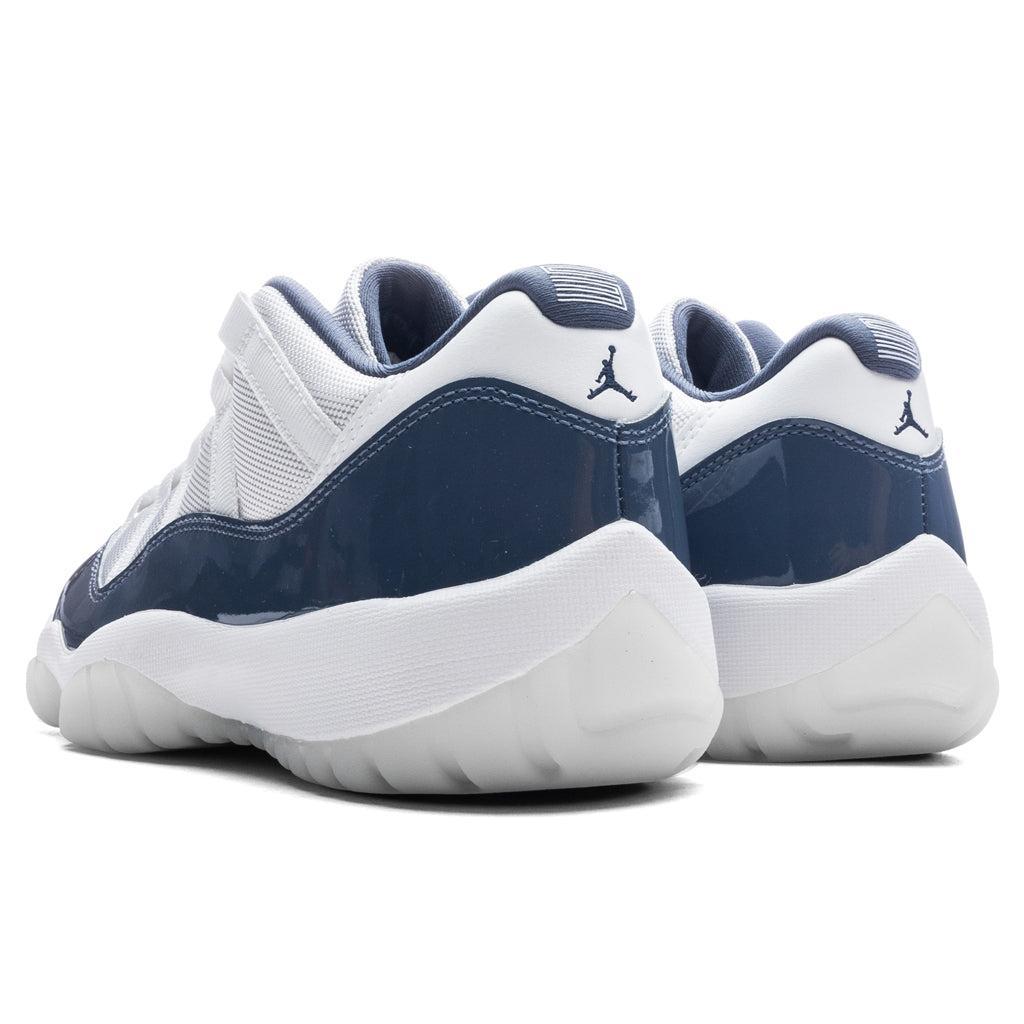 Air Jordan 11 Retro Low - White/Midnight Navy/Diffused Blue Male Product Image