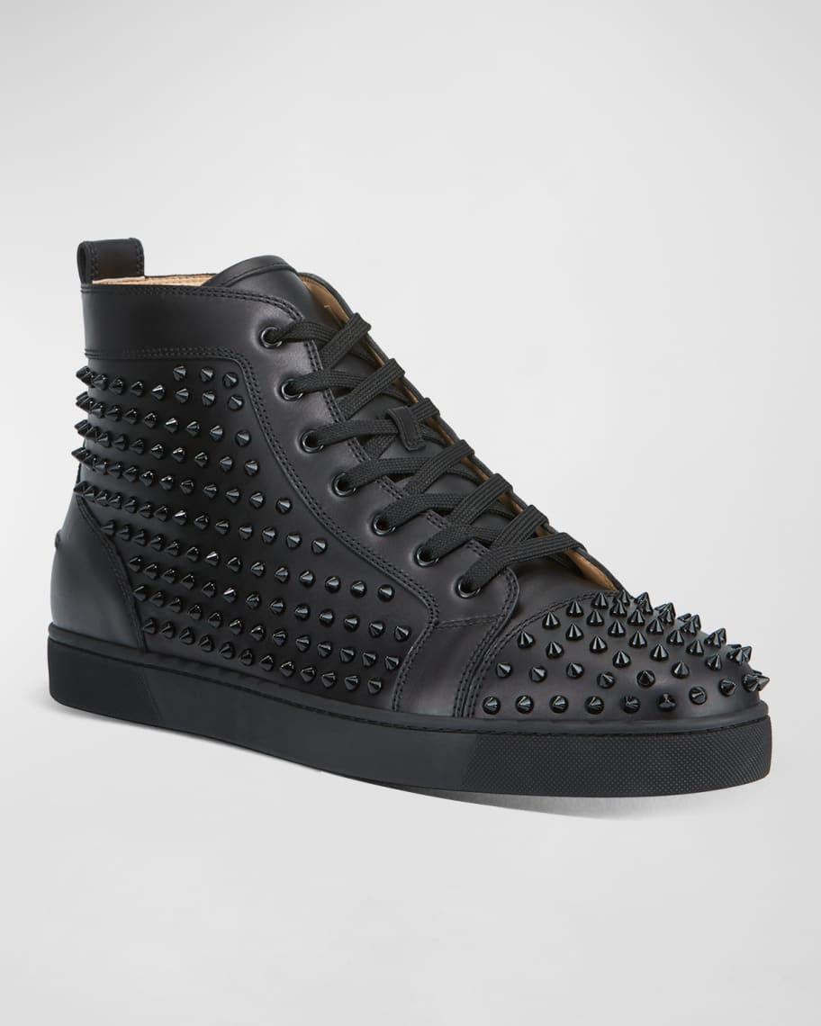 Men's Louis Mid-Top Spiked Leather Sneakers Product Image