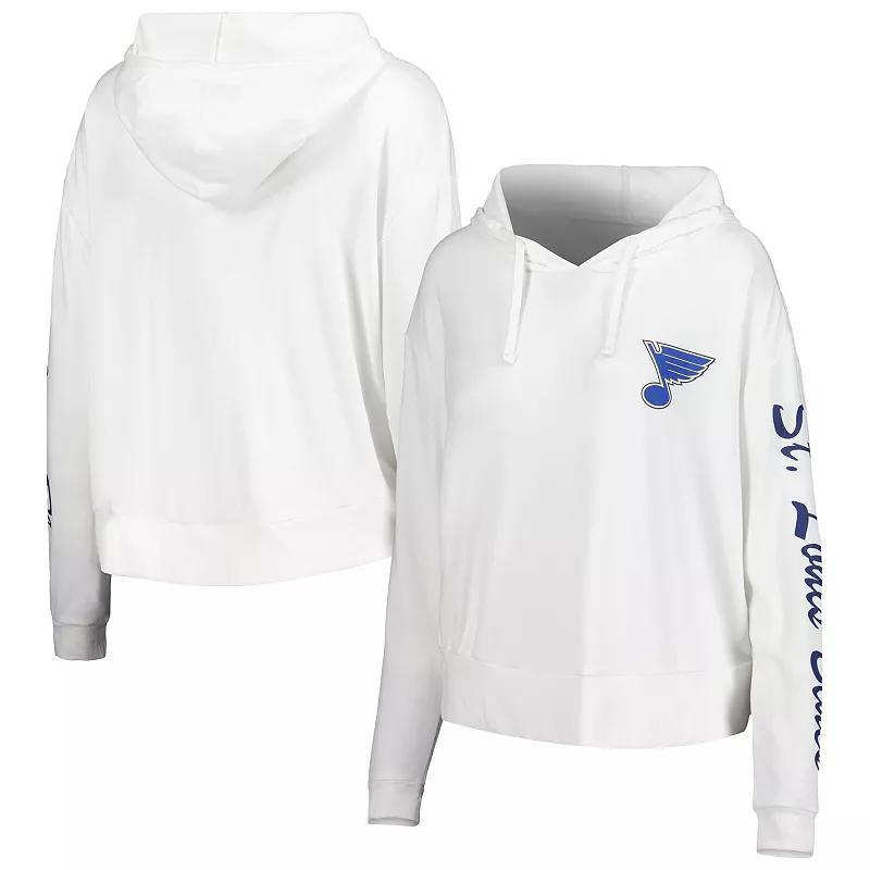 Womens Concepts Sport Cream St. Louis Blues Accord Hacci Long Sleeve Hoodie T-Shirt Product Image