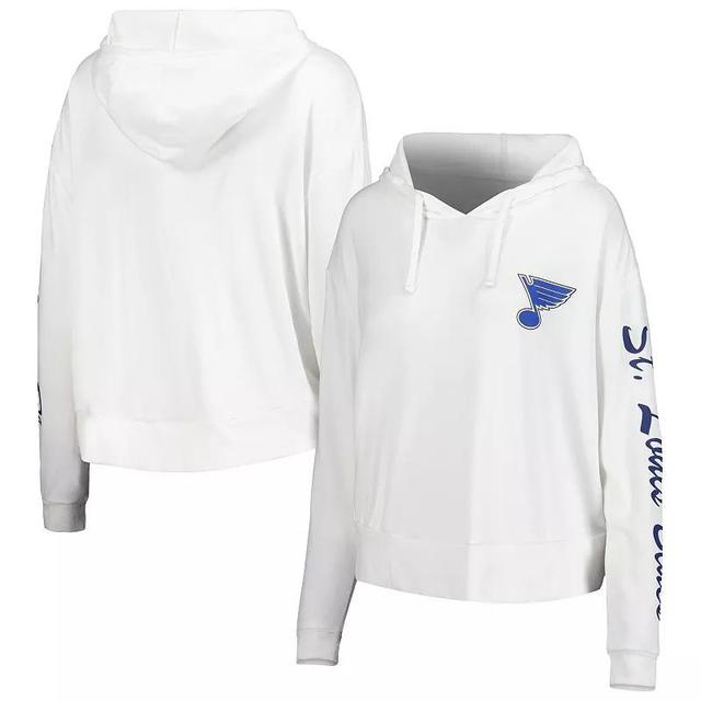 Womens Concepts Sport Cream St. Louis Blues Accord Hacci Long Sleeve Hoodie T-Shirt Product Image