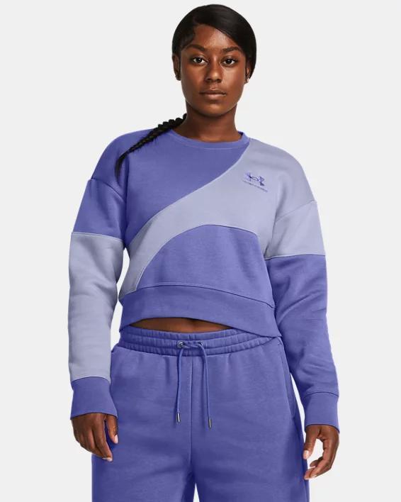 Womens UA Icon Fleece Crop Crew Product Image