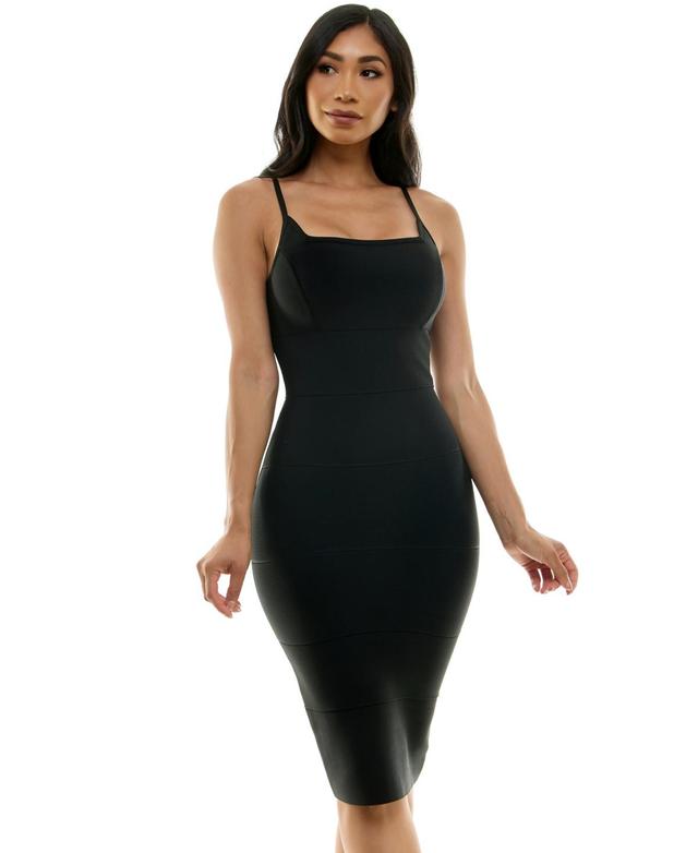 Bebe Womens Bandage Midi Dress Product Image