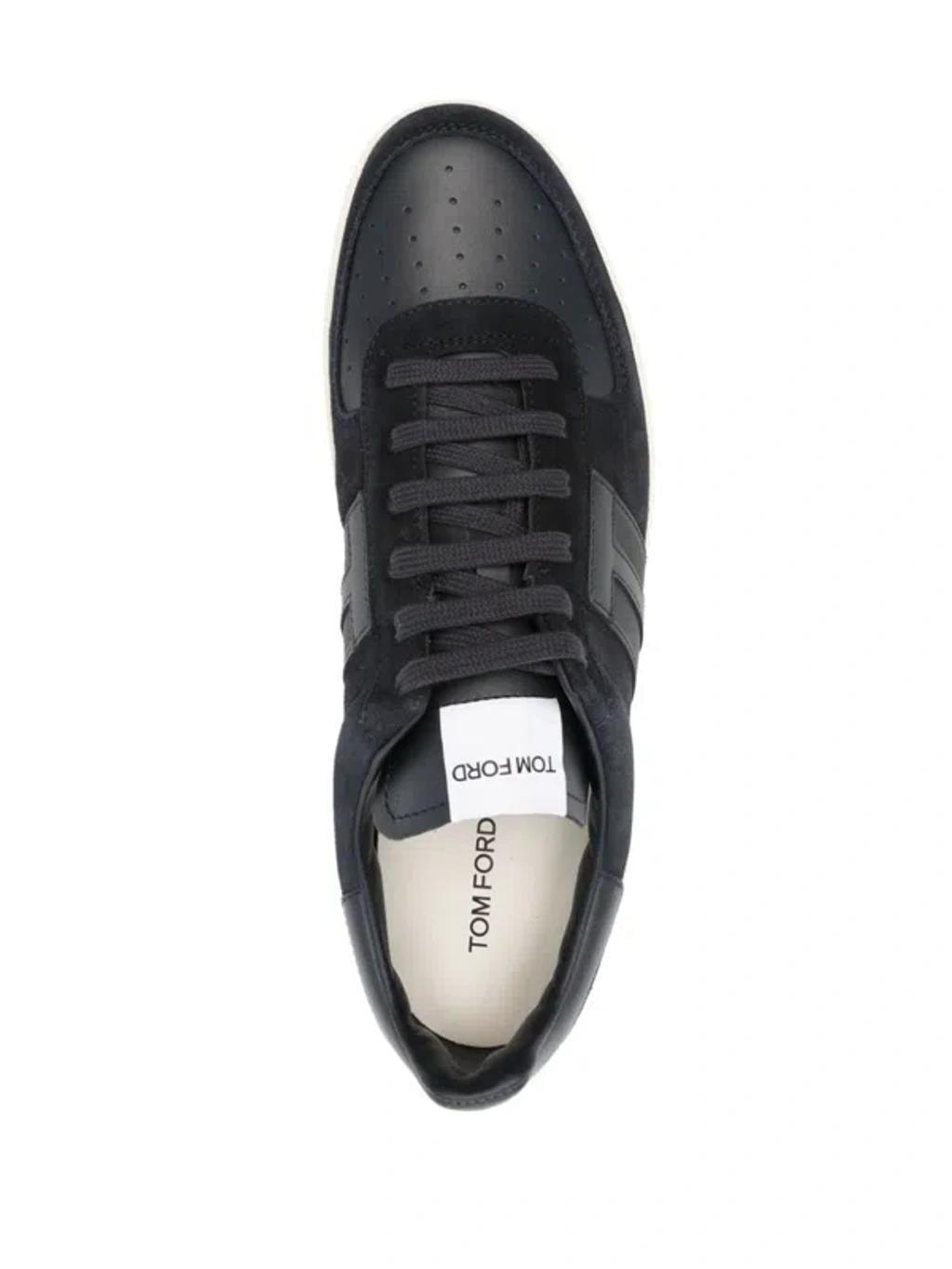 TOM FORD Radcliffe Suede Leather Sneakers In Blue Product Image