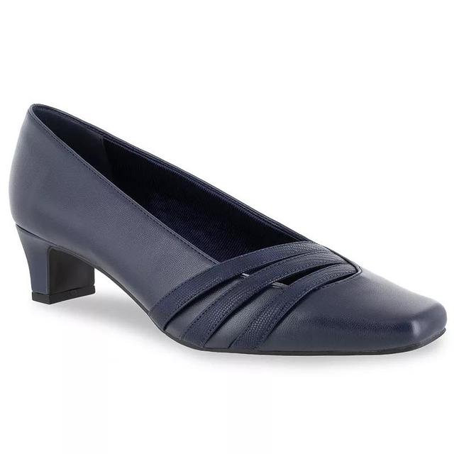 Easy Street Entice Womens Square Toe Pumps Blue Product Image