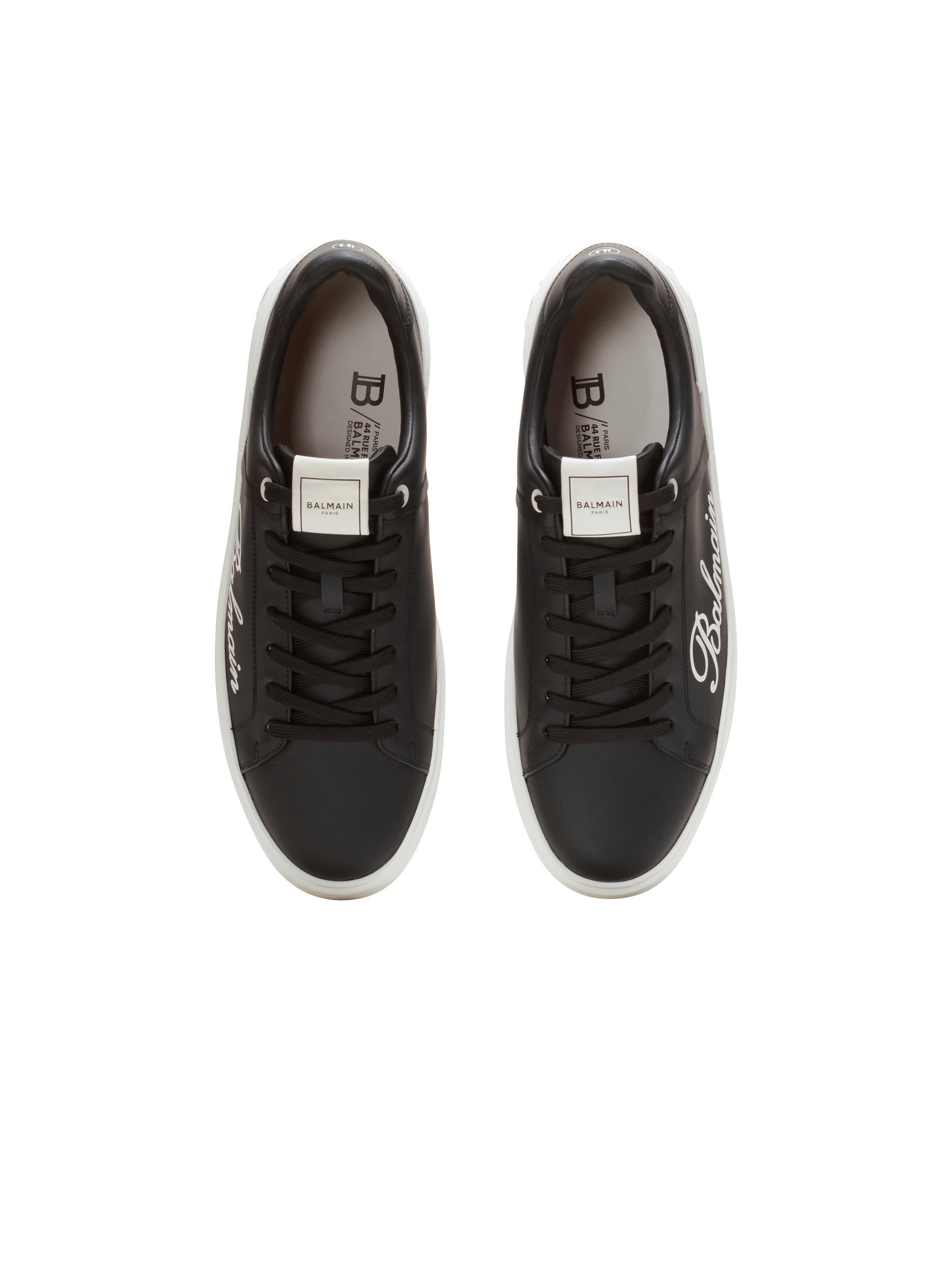 B-Court Balmain Signature calfskin sneakers Product Image