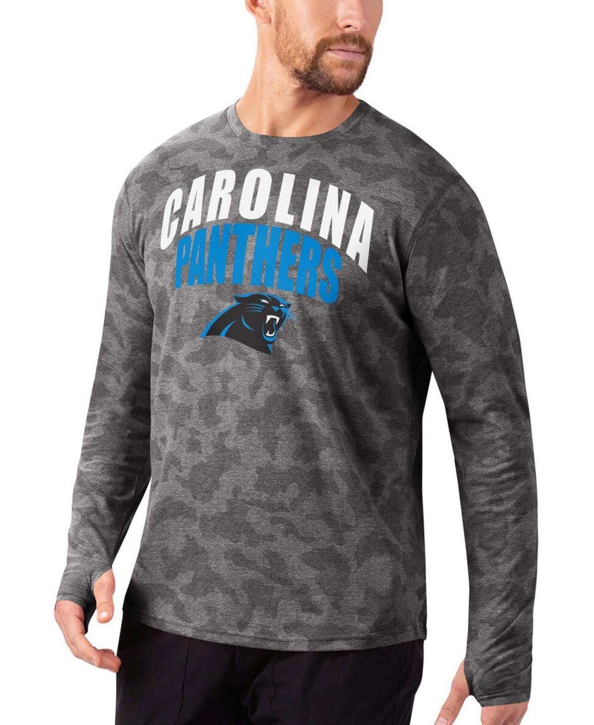 Mens Black Carolina Panthers Camo Long Sleeve T-shirt Product Image