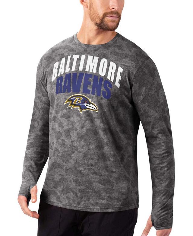 Mens Black Baltimore Ravens Camo Long Sleeve T-shirt Product Image