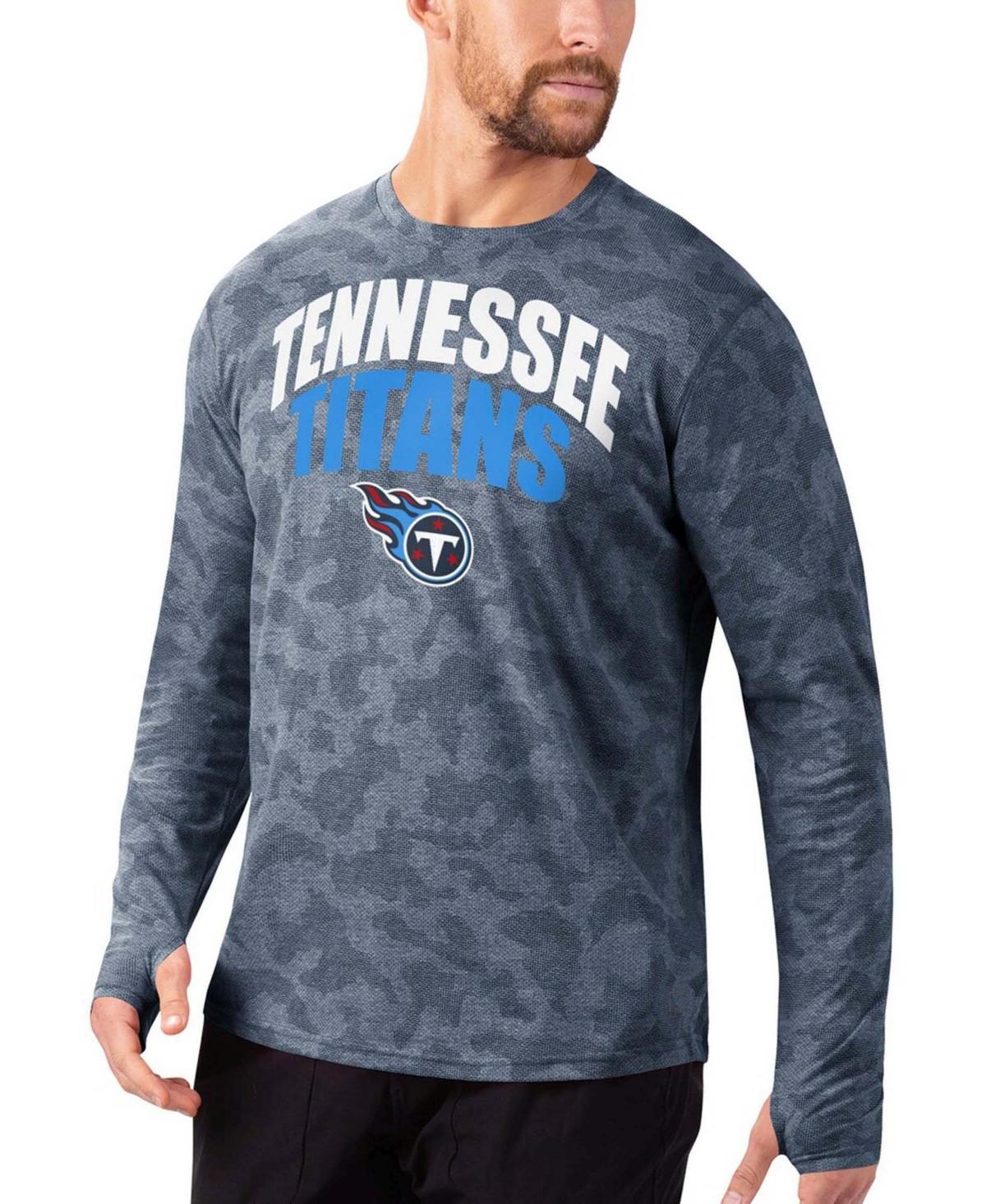 Mens Navy Tennessee Titans Camo Long Sleeve T-shirt Product Image