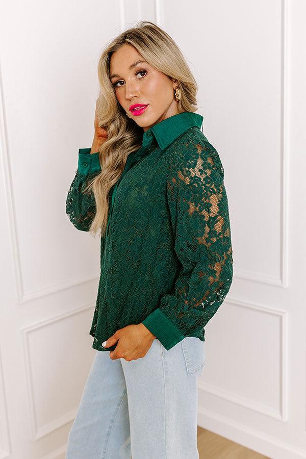 Fairest Of Them All Lace Button Up Product Image