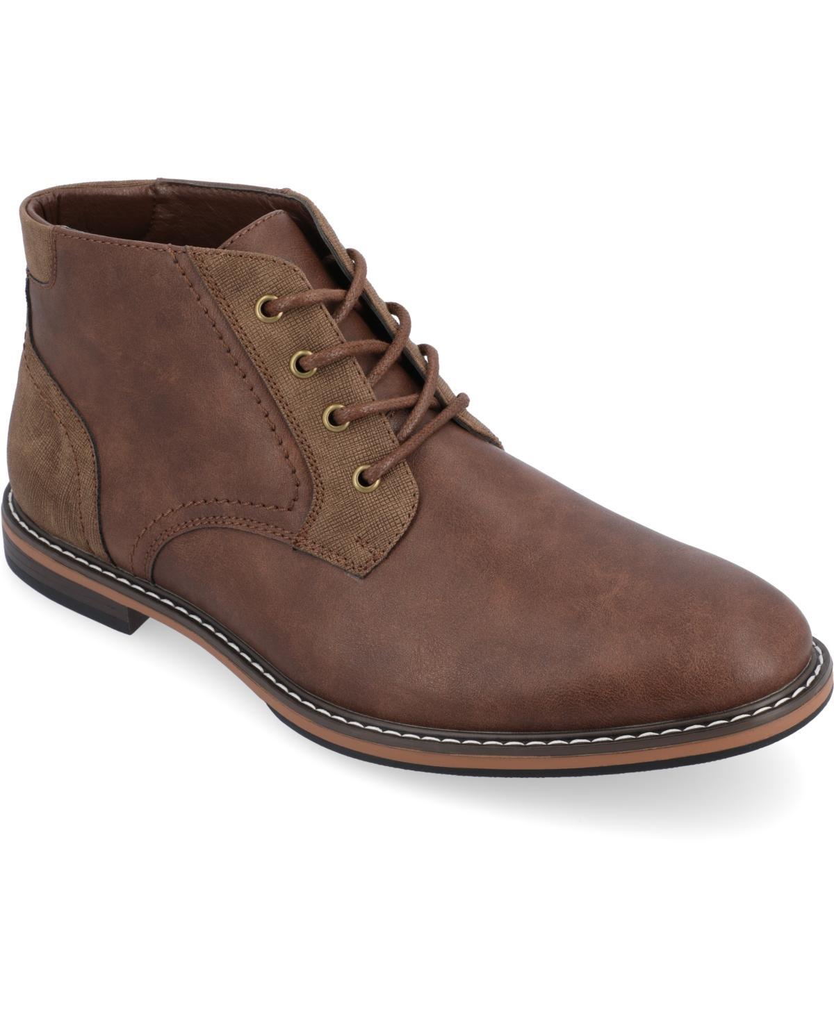 Vance Co. Franco Mens Plain Toe Chukka Boots Brown Product Image