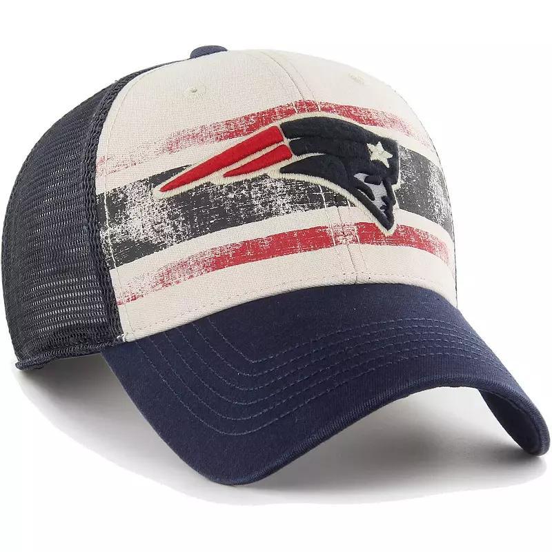 Mens 47 Cream New England Patriots Breakout MVP Trucker Adjustable Hat Product Image