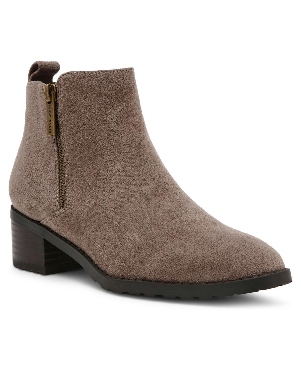 Anne Klein Womens Sakara Side Zip Ankle Booties Product Image