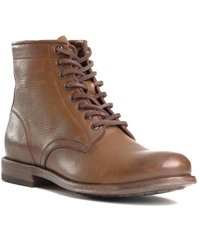 Frye Tyler Lace Up (Cognac Soft Vintage Leather) Men's Lace-up Boots Product Image