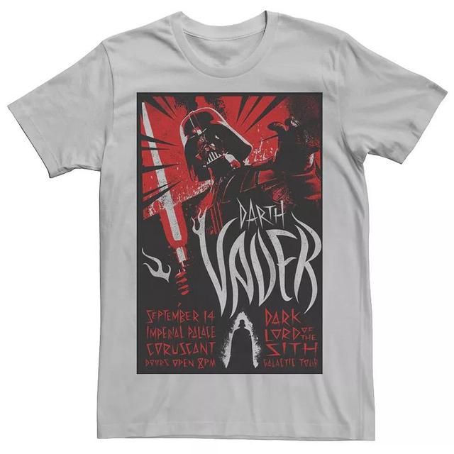 Mens Star Wars Darth Vader Dark Lord Galactic Tour Poster Tee Product Image